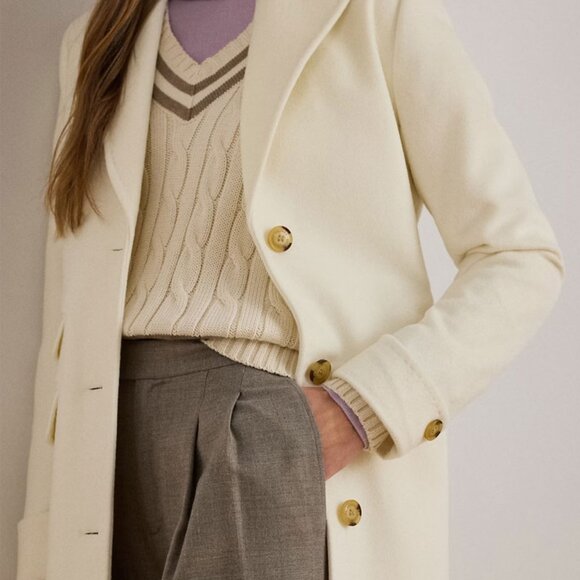 Ralph Lauren Wool-Blend Reefer Coat - Picture 5 of 7